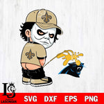 New Orleans Saints Michael Myers Piss On Carolina Panthers Svg Eps Dxf Png File, Digital Download, Instant Download