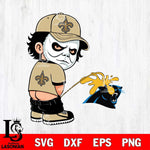 New Orleans Saints Michael Myers Piss On Carolina Panthers Svg Eps Dxf Png File, Digital Download, Instant Download