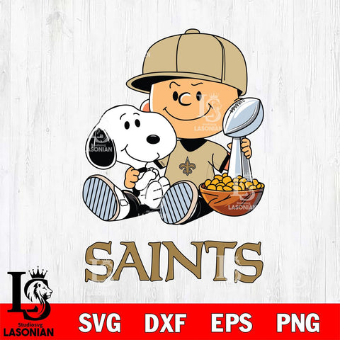 New Orleans Saints Peanuts Snoopy Champion football SVG DXF EPS PNG FILE,Snoopy File Cut, Nfl Digital Download,Instant Download, Silhouette