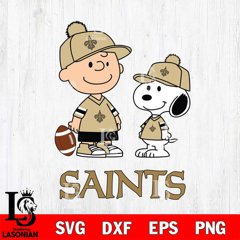 New Orleans Saints Peanuts Snoopy Friends Football SVG DXF EPS PNG FILE,Snoopy File Cut, Nfl Digital Download,Instant Download, Silhouette