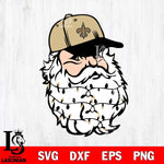 New Orleans Saints Santa Claus Face Svg Eps Dxf Png File,NFL Svg Files,Digital Download,Sublimation,Instant Download