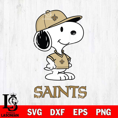 New Orleans Saints Snoopy Football sport SVG DXF EPS PNG FILE,Snoopy File Cut, Nfl Digital Download,Instant Download, Silhouette
