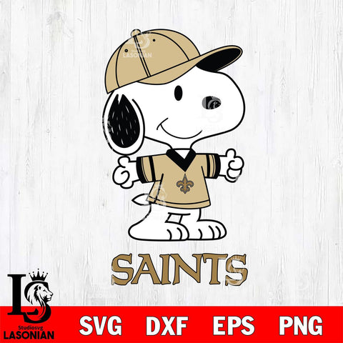 New Orleans Saints Snoopy football SVG DXF EPS PNG FILE,Snoopy File Cut, Nfl Digital Download,Instant Download, Silhouette