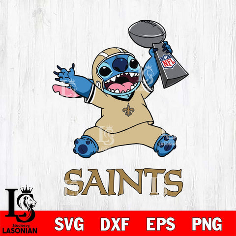 New Orleans Saints Stitch Champion SVG DXF EPS PNG FILE, Stitch File Cut,NFL Digital Download,Instant Download, Silhouette