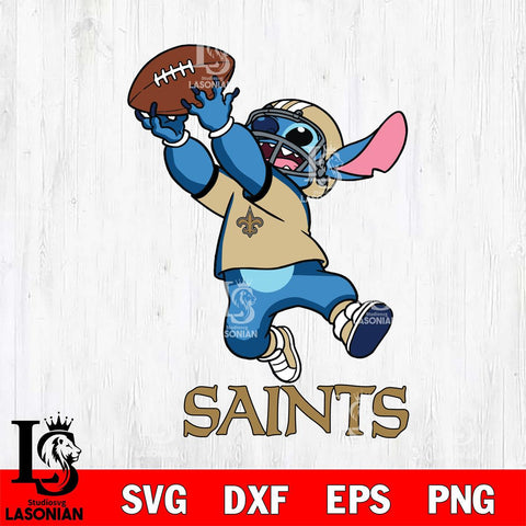 New Orleans Saints Stitch Rugby Ball SVG DXF EPS PNG FILE, Stitch File Cut,NFL Digital Download,Instant Download, Silhouette