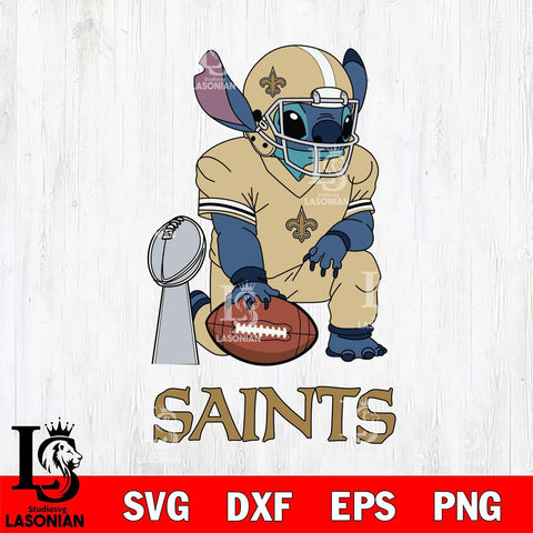 New Orleans Saints Stitch Vince Lombardi Trophy SVG DXF EPS PNG FILE, NFL File Cut, Digital Download,Instant Download, Silhouette, Cricut