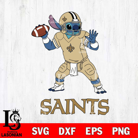 New Orleans Saints Stitch throw the ball SVG DXF EPS PNG FILE, NFL File Cut, Digital Download,Instant Download, Silhouette, Cricut