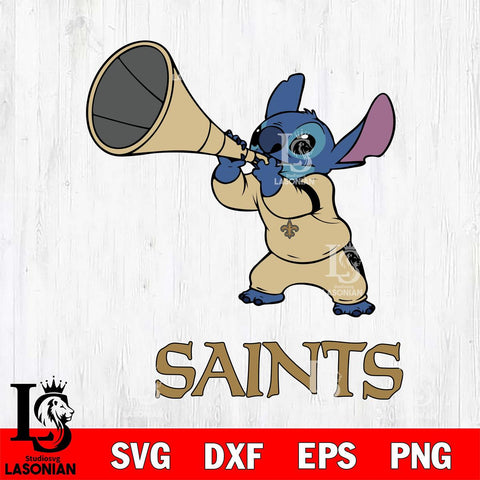 New Orleans Saints Stitch vuvuzela SVG DXF EPS PNG FILE, NFL File Cut, Digital Download,Instant Download, Silhouette, Cricut