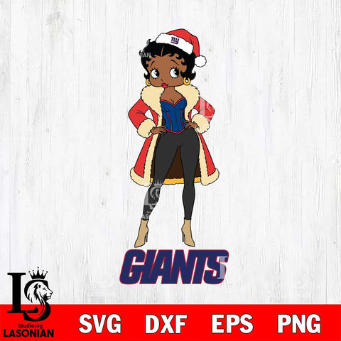 New York Giants Betty Boop Queen File Cut, NFL SVG DXF EPS PNG PDF File, Digital Download , Criucut , Silhouette