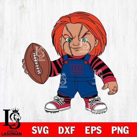 New York Giants Chucky Horror 12 Svg Eps Dxf Png File, NFL svg, Digital Download, Instant Download