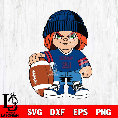 New York Giants Chucky Horror 4 Svg Eps Dxf Png File, NFL svg, Digital Download, Instant Download