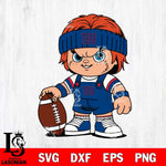 New York Giants Chucky Horror 5 Svg Eps Dxf Png File, NFL svg, Digital Download, Instant Download