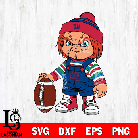 New York Giants Chucky Horror 6 Svg Eps Dxf Png File, NFL svg, Digital Download, Instant Download