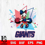 New York Giants Cute Daisy Duck Cheerleader SVG DXF EPS PNG FILE, Disney Father day File Cut,Digital Download,Instant Download,Disney Svg Files