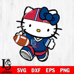 New York Giants Cute Hello Kitty Football 9 Svg Eps Dxf Png File, NFL svg, Digital Download, Instant Download