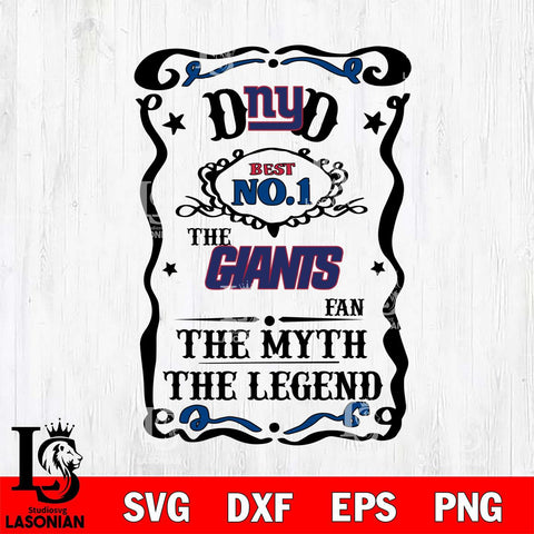 New York Giants Dad The Man The Myth The Legend Svg Eps Dxf Png File, Digital Download, Instant Download