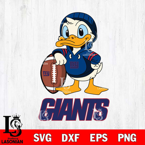 New York Giants Donald Duck Cool Sport Cricut, NFL SVG DXF EPS PNG FILE, Digital Download,Instant Download, Silhouette