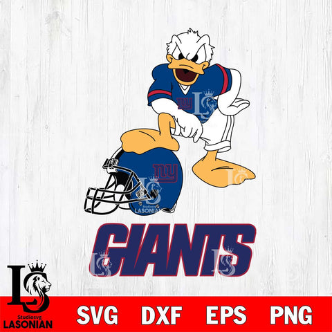 New York Giants Donald Duck Helmet Cricut, NFL SVG DXF EPS PNG FILE, Digital Download,Instant Download, Silhouette