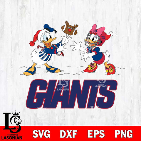 New York Giants Donald Duck & Daisy Duck Football Cricut,Christmas SVG DXF EPS PNG FILE, Digital Download,Instant Download, Silhouette