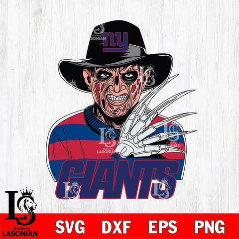 New York Giants Freddy Krueger Horror Halloween Svg Eps Dxf Png File, Digital Download, Instant Download