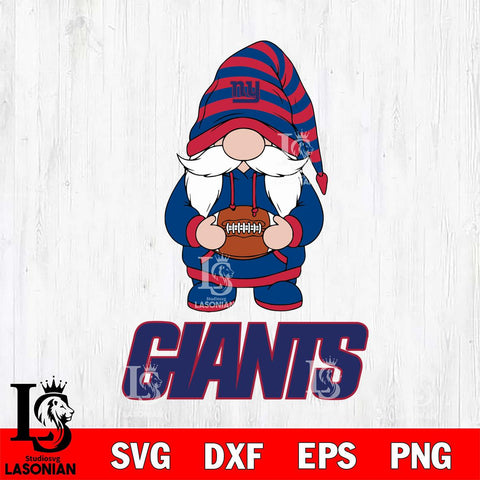 New York Giants Gnome Football File Cut, NFL SVG, Digital Download , CHRISTMAS Criucut , Silhouette