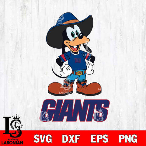 New York Giants Goofy Cowboy Sport SVG DXF EPS PNG FILE,NFL Cricut ,Football Digital Download,Instant Download, Silhouette