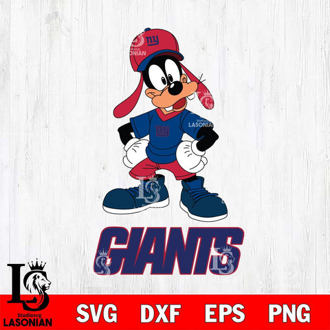 New York Giants Goofy Football Cricut, NFL SVG DXF EPS PNG FILE, Digital Download,Instant Download, Silhouette