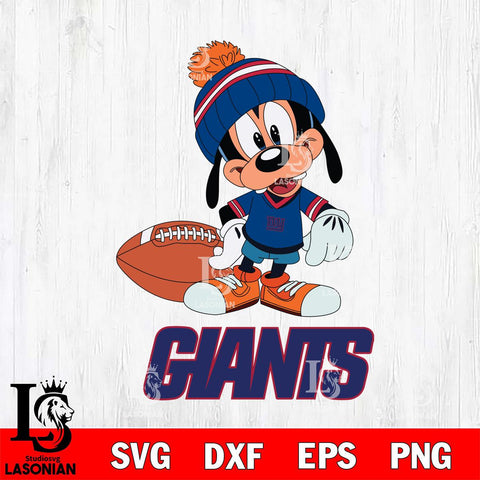 New York Giants Goofy Football SVG DXF EPS PNG FILE,NFL Cricut ,Football Digital Download,Instant Download, Silhouette