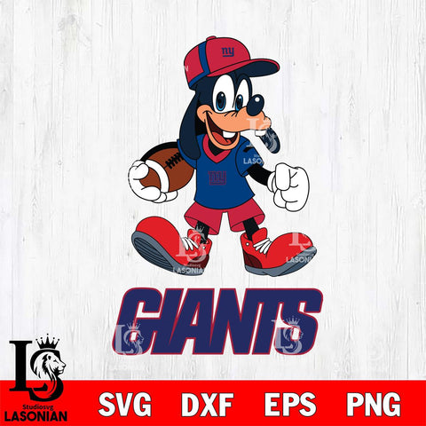 New York Giants Goofy Football Player SVG DXF EPS PNG FILE,NFL Cricut ,Football Digital Download,Instant Download, Silhouette