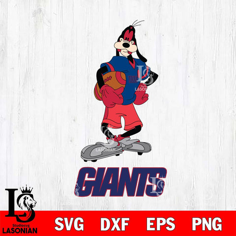 New York Giants Goofy Player SVG DXF EPS PNG FILE,NFL Cricut ,Football Digital Download,Instant Download, Silhouette