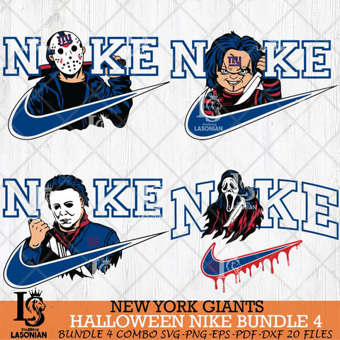 New York Giants Halloween NFL Bundle 4 Svg Eps Dxf Png File, Digital Download, Instant Download