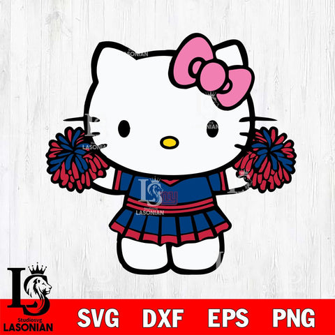 New York Giants Hello Kitty Cheerleader 9 Svg Eps Dxf Png File, Digital Download, Instant Download