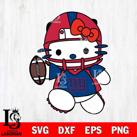 New York Giants Hello Kitty sport 11 Svg Eps Dxf Png File, Digital Download, Instant Download