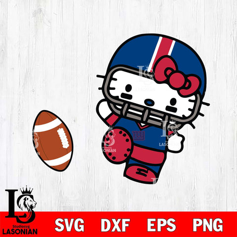 New York Giants Hello Kitty sport 12 Svg Eps Dxf Png File, Digital Download, Instant Download