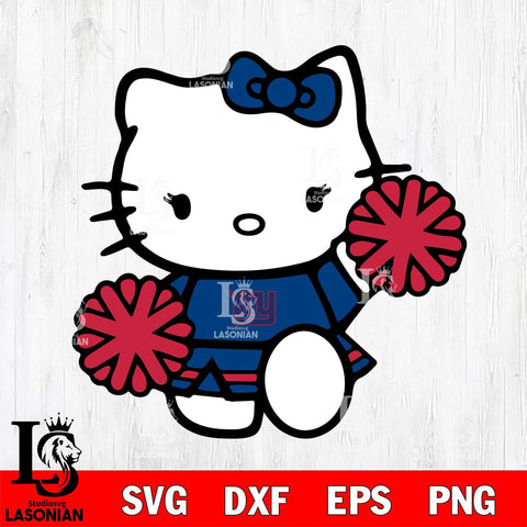 New York Giants Hello Kitty sport 4 Svg Eps Dxf Png File, Digital Download, Instant Download