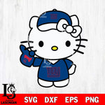 New York Giants Hello Kitty sport 5 Svg Eps Dxf Png File, Digital Download, Instant Download
