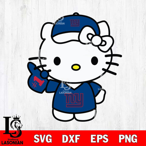 New York Giants Hello Kitty sport 5 Svg Eps Dxf Png File, Digital Download, Instant Download
