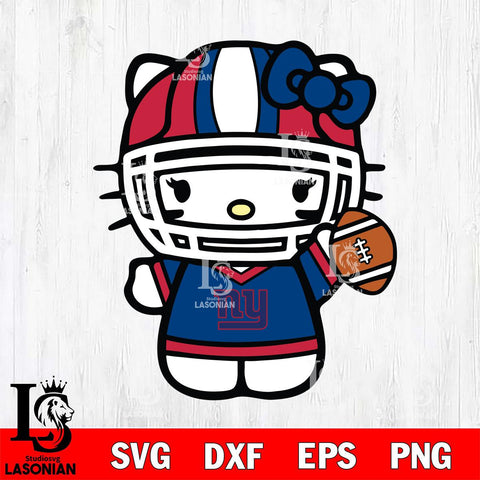 New York Giants Hello Kitty sport 9 Svg Eps Dxf Png File, Digital Download, Instant Download