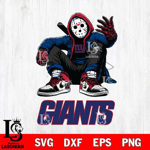 New York Giants Jason Voorhees Halloween SVG Svg Eps Dxf Png File, Digital Download, Instant Download