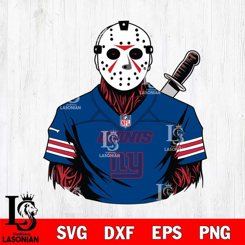 New York Giants Jason Voorhees Horror 4 Svg Eps Dxf Png File, NFL svg, Digital Download, Instant Download