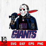 New York Giants Jason Voorhees Horror Halloween Svg Eps Dxf Png File, Digital Download, Instant Download