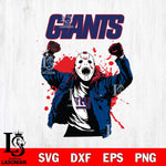 New York Giants Jason Voorhees Horror Halloween 3 Svg Eps Dxf Png File, Digital Download, Instant Download