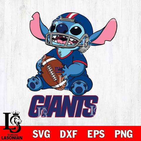 New York Giants Lilo and stitch Football SVG DXF EPS PNG FILE, Stitch File Cut,NFL Digital Download,Instant Download, Silhouette