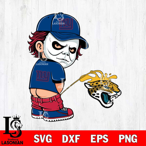New York Giants Michael Myers Piss On Washington Commanders Svg Eps Dxf Png File, Digital Download, Instant Download