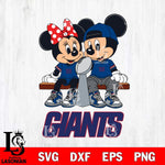 New York Giants Mickey And Minnie Football Champions Svg Eps Dxf Png File, NFL svg , Digital Download , Instant Download, Cricut File