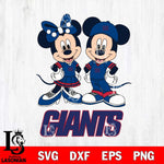 New York Giants Mickey Minnie Mouse rugby ball Svg Eps Dxf Png File, Bundle NFl svg , File Cut , Digital Download , Instant Download, Laser Cut Svg Files