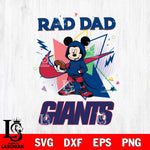 New York Giants Mickey Wearing Hoodie Rad Dad SVG DXF EPS PNG FILE, Disney Father day File Cut,Digital Download,Instant Download,Disney Svg Files