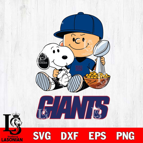 New York Giants Peanuts Snoopy Champion football SVG DXF EPS PNG FILE,Snoopy File Cut, Nfl Digital Download,Instant Download, Silhouette