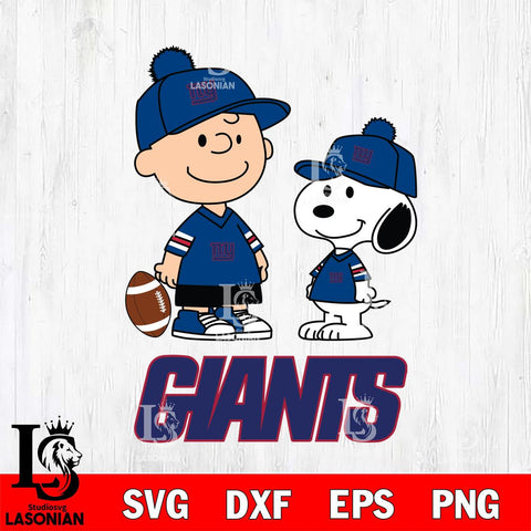 New York Giants Peanuts Snoopy Friends Football SVG DXF EPS PNG FILE,Snoopy File Cut, Nfl Digital Download,Instant Download, Silhouette