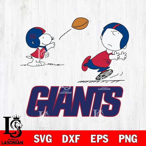 New York Giants Peanuts play football SVG DXF EPS PNG FILE,Snoopy File Cut, Nfl Digital Download,Instant Download, Silhouette
